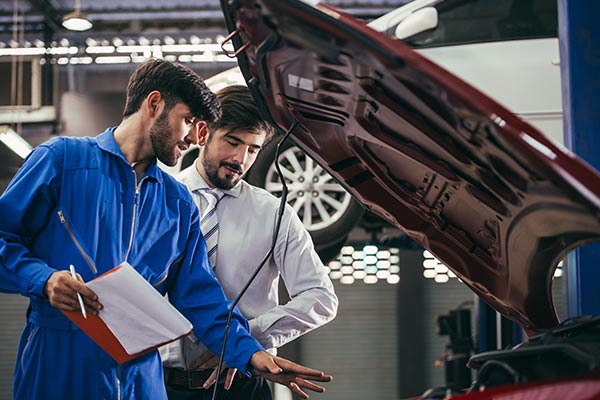 Contrôle technique de voiture collection